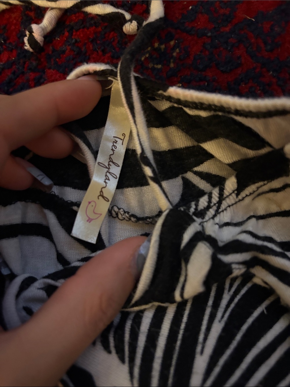 Vintage Black and White Floral Strapless Maxi Dress - Picture 2 of 5